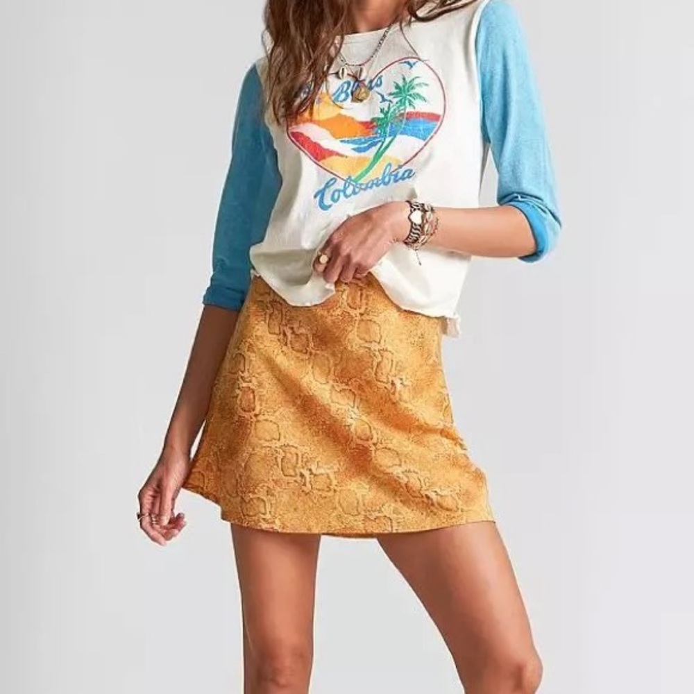 Billabong x Sincerely Jules snake skin skirt Size 27